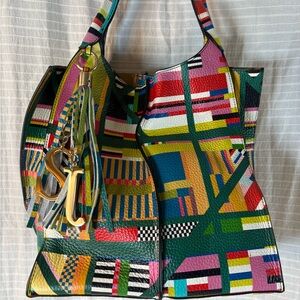 Sassy Jones larger Ava Multicolor Geometric Tote